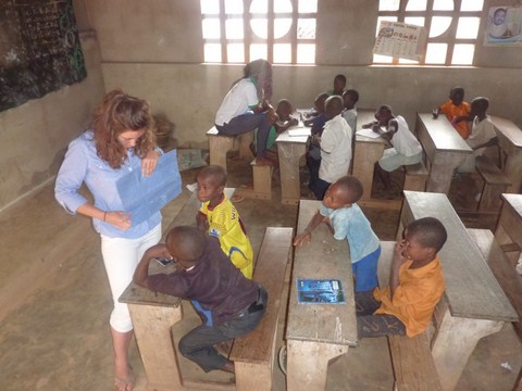 Une salle de classe lors d'un camp chantier soutien scolaire
